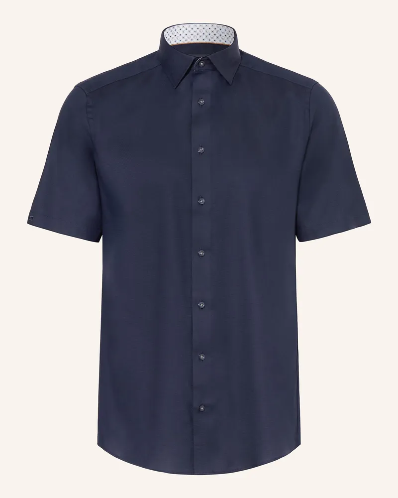 Olymp Kurzarm-Hemd Luxor Modern Fit blau Dunkelblau