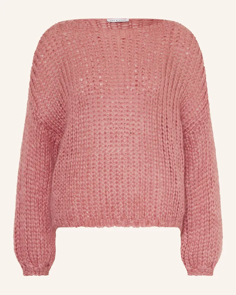 Mrs & HUGS Pullover mit Mohair Altrosa