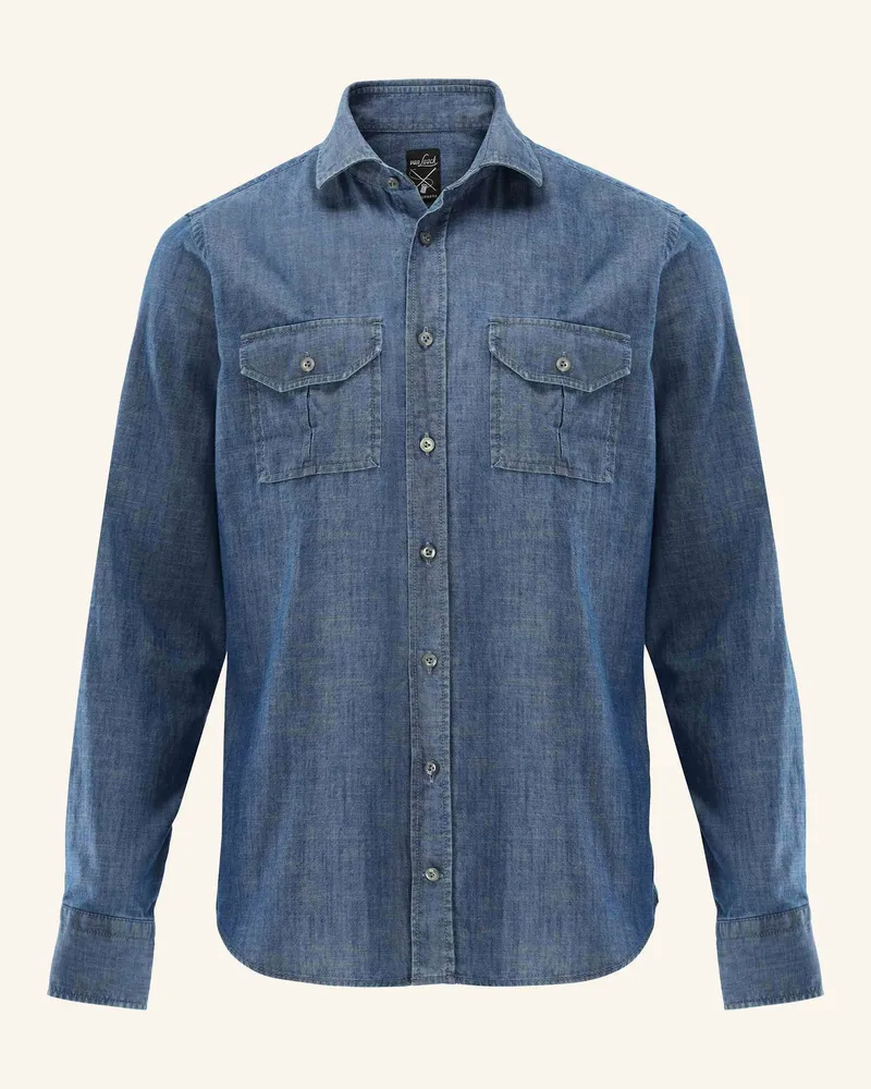 van Laack Hemd Slim Fit Blau