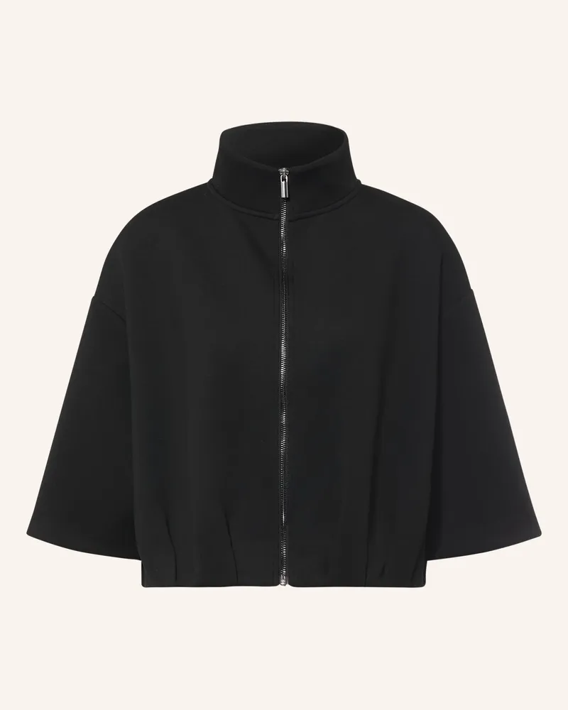 OPUS Sweatjacke Galtos Mit 3/4-Arm schwarz Schwarz