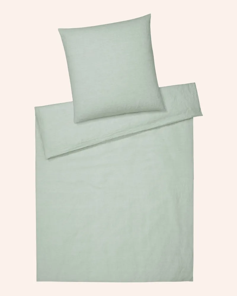 elegante Bettwäsche Breeze gruen Hellgrün