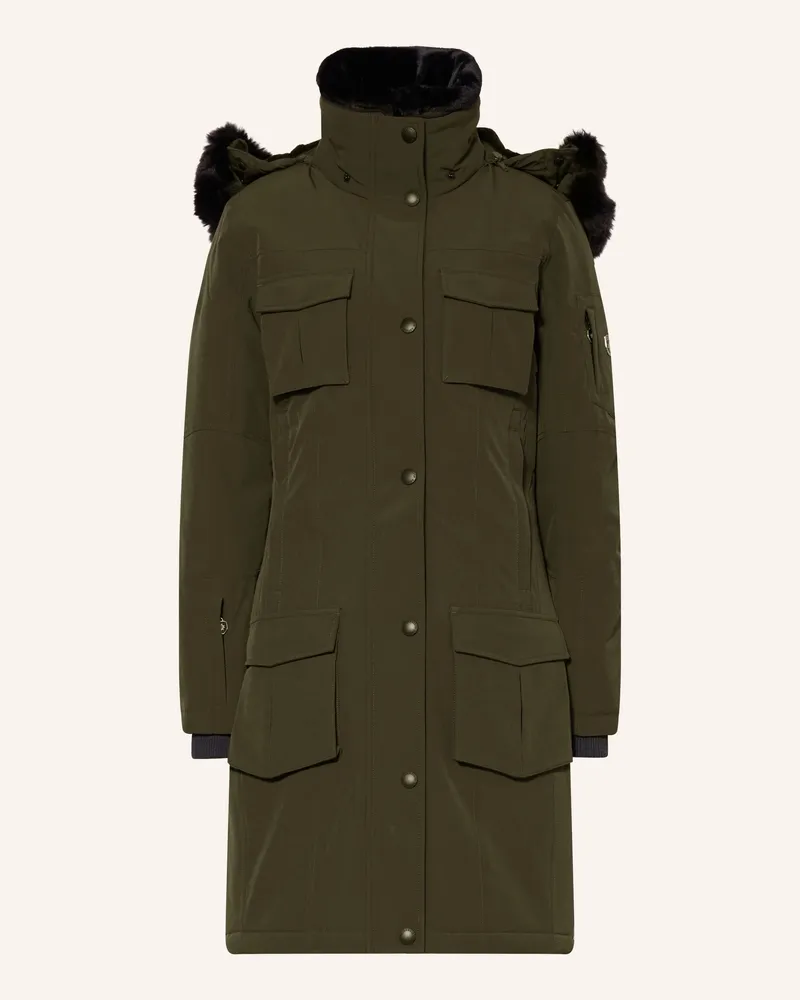 Wellensteyn Parka SCHNEEZAUBER mit Kunstfell und DUPONT™ SORONA®-Isolierung Khaki