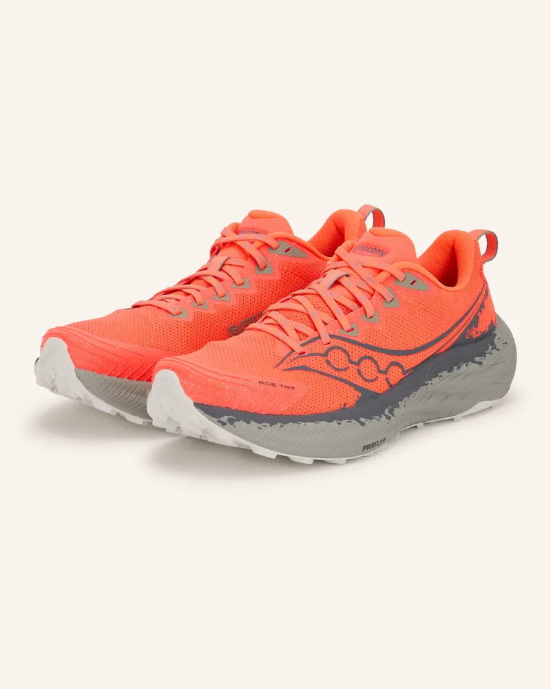 Saucony Trailrunning-Schuhe Ride tr3 rot Neonrot