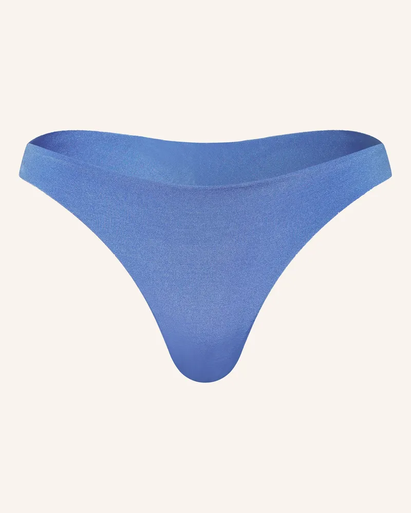 watercult Brazilian-Bikini-Hose SHIMMERING SOLIDS Blau