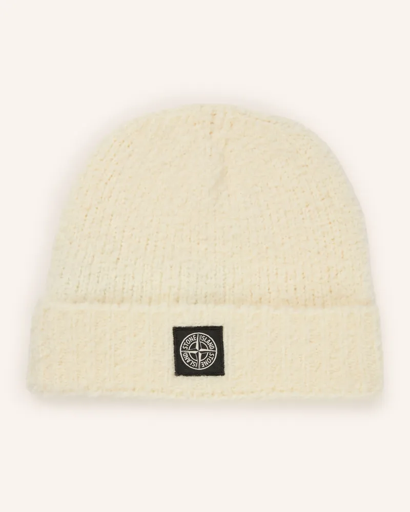 Stone Island Mütze weiss Weiss