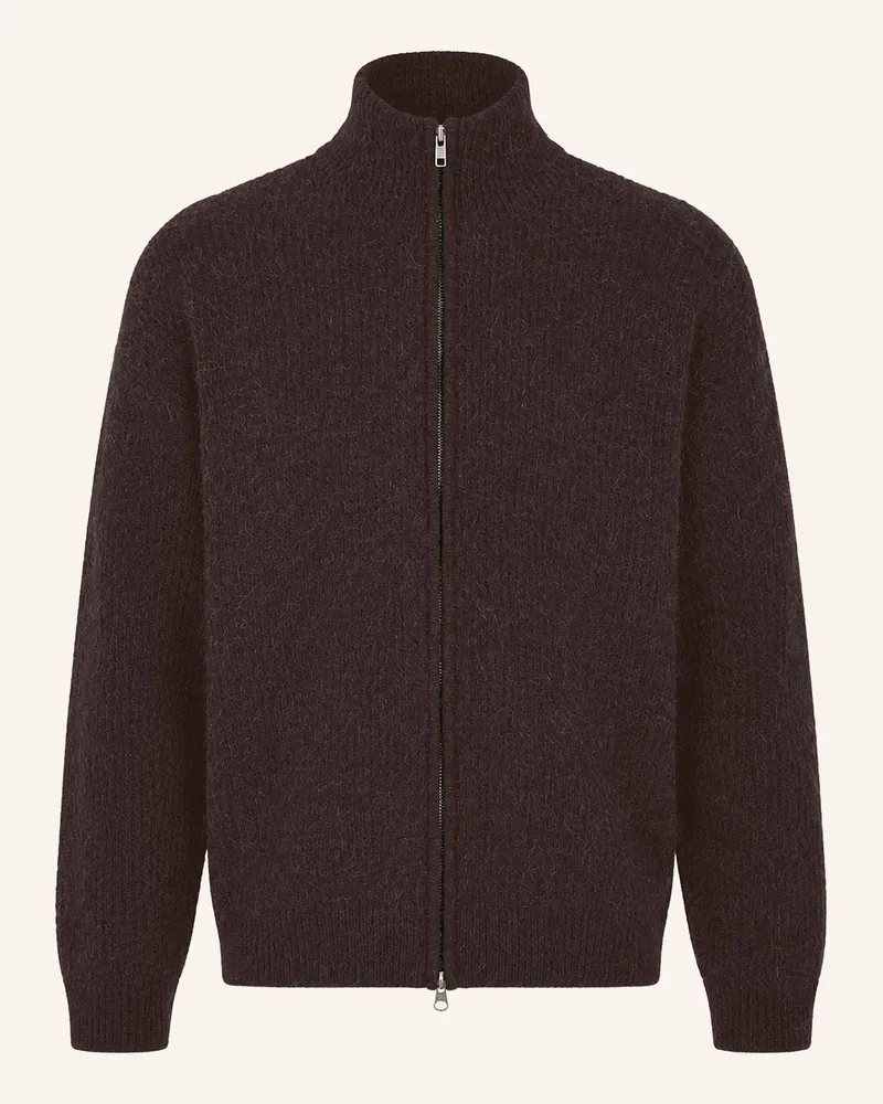 KIEFERMANN Kiefermann Rippstrickjacke Aus Voluminösem Wollgarn Alarik braun Dunkelbraun