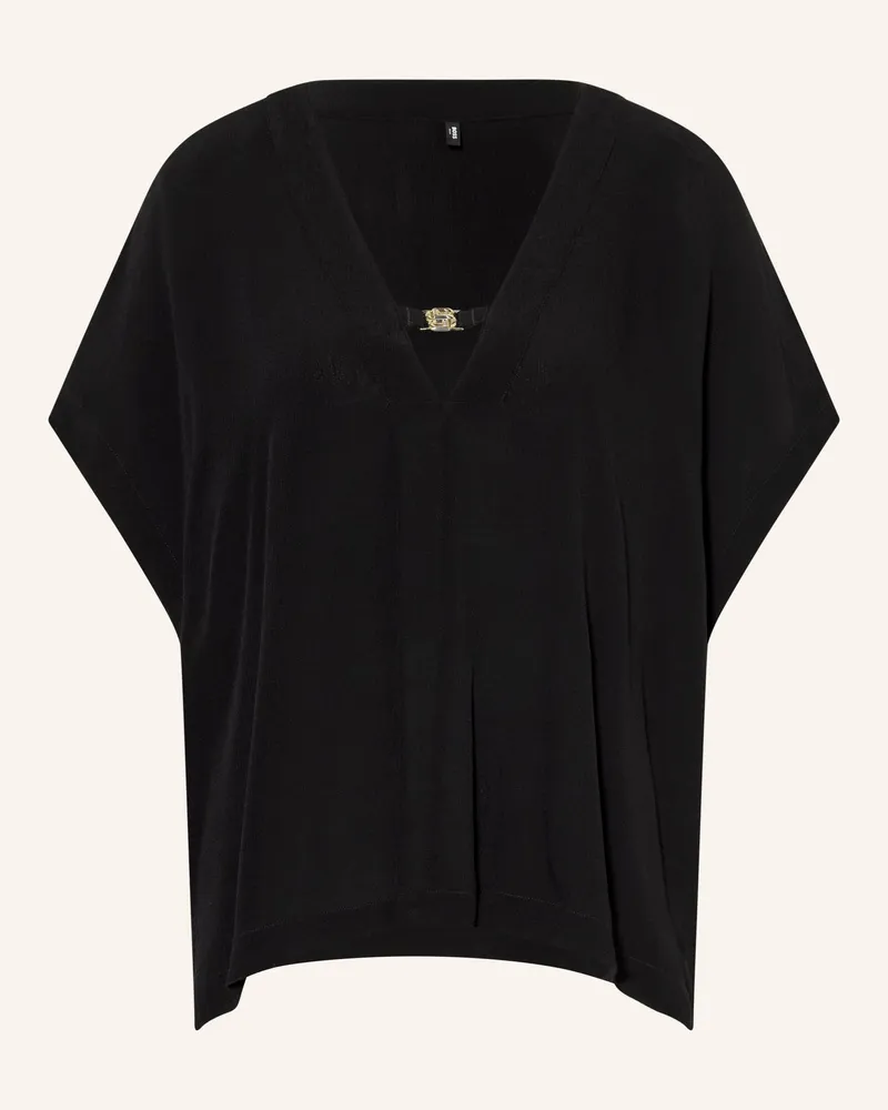 HUGO BOSS Blusenshirt schwarz Schwarz