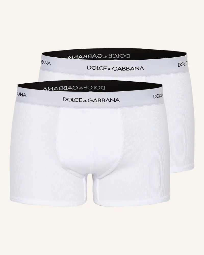 Dolce & Gabbana 2er-Pack Boxershorts weiss Weiss