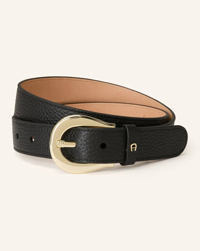 Aigner Ledergürtel IVY Schwarz