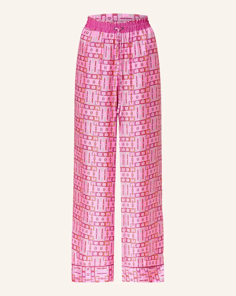 SEM PER LEI Marlenehose Aus Seide pink Pink