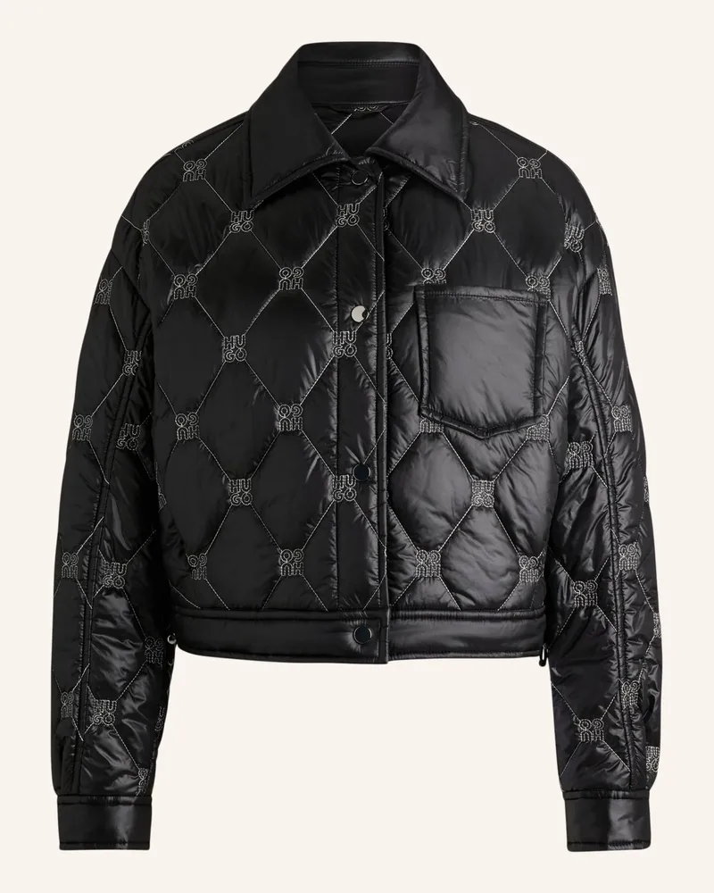 HUGO BOSS Casual Jacke FEBE-1 Regular Fit Weiss