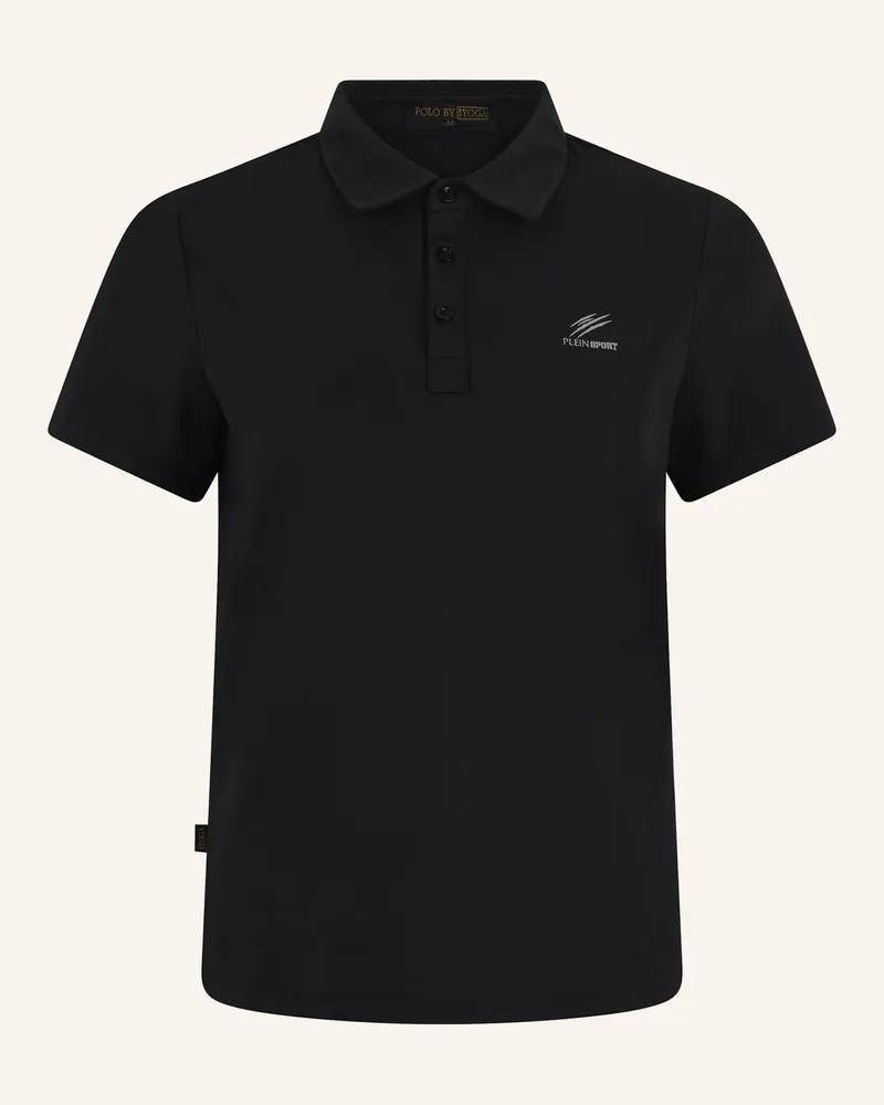 Philipp Plein Plein Sport Pique Polo T-Shirt Reflective Scratch schwarz Schwarz