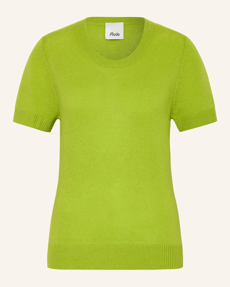 ALLUDE Strickshirt Aus Cashmere gruen Hellgrün