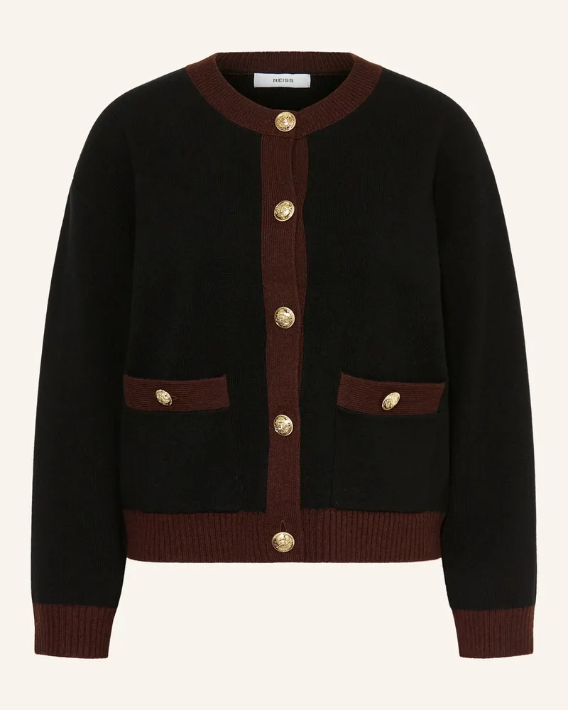 Reiss Strickjacke OLIVE Schwarz