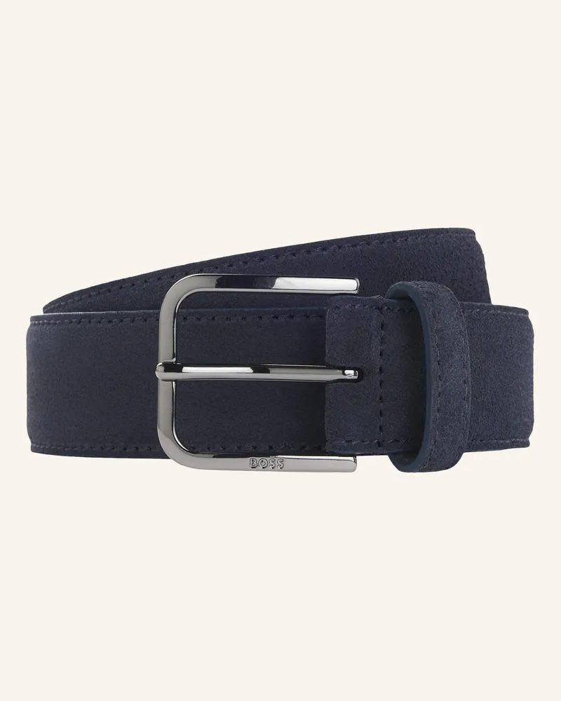 HUGO BOSS Business Gürtel Madison-B1_Sdgm_Sz35 blau Dunkelblau