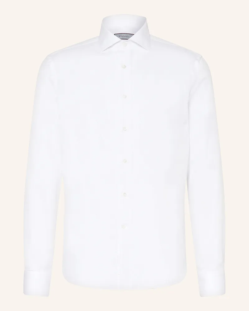 Canali Hemd Slim Fit Weiss