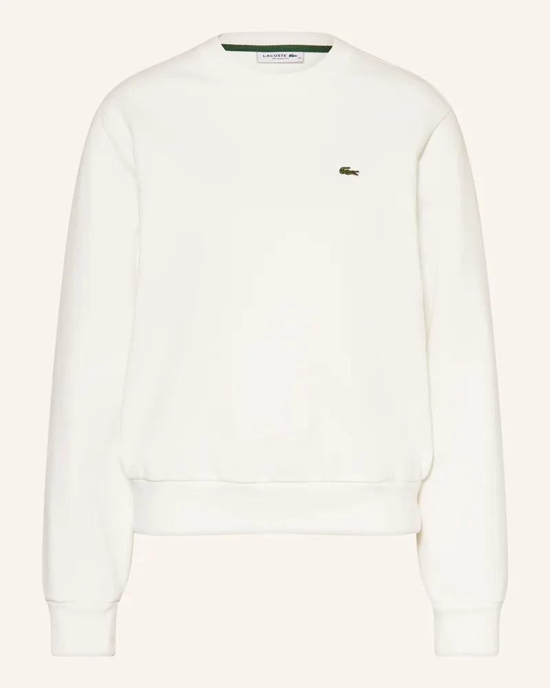 Lacoste Sweatshirt weiss Ecru