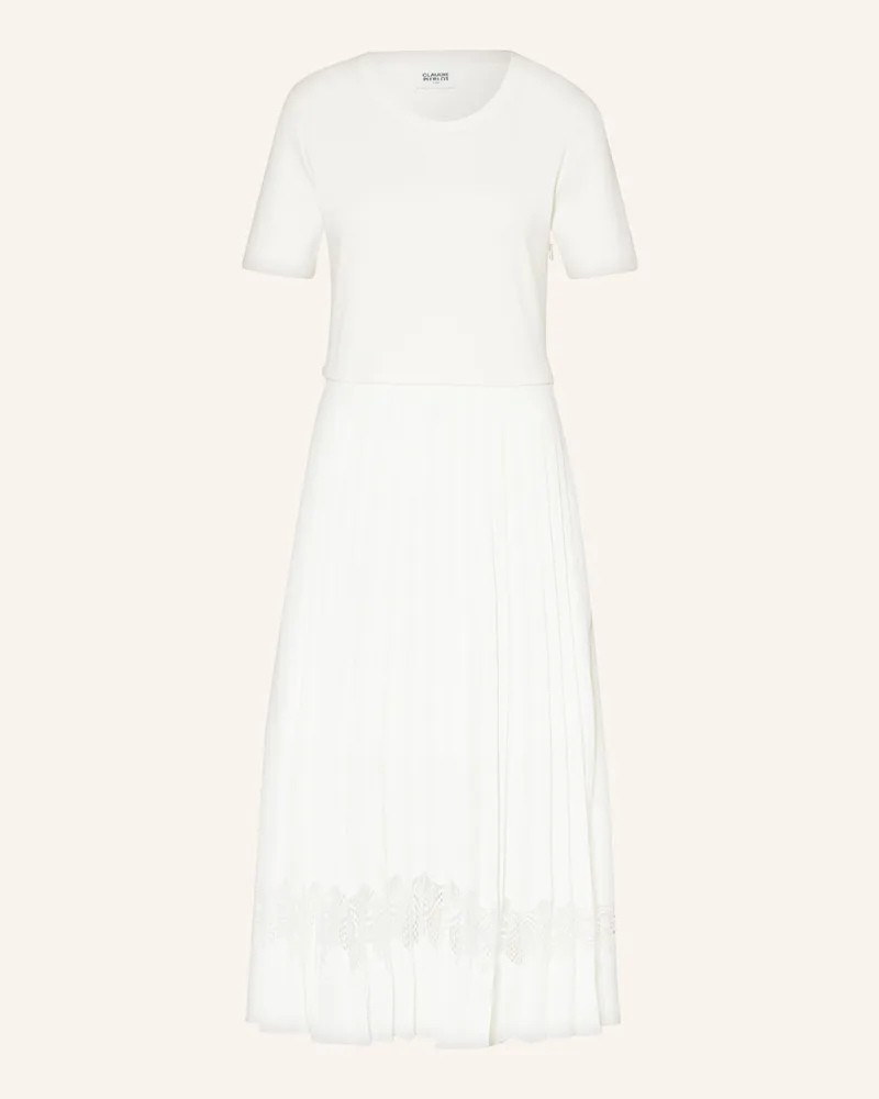 Claudie Pierlot 2-In-1-Kleid weiss Ecru
