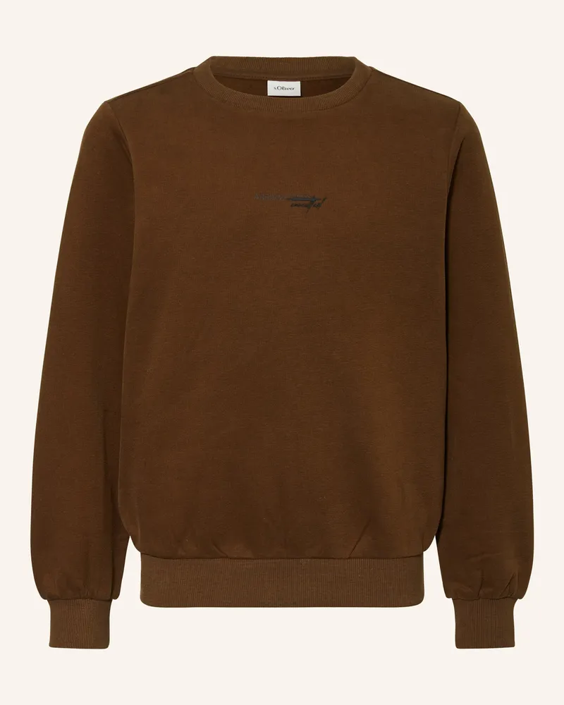 S.Oliver Sweatshirt braun Dunkelbraun