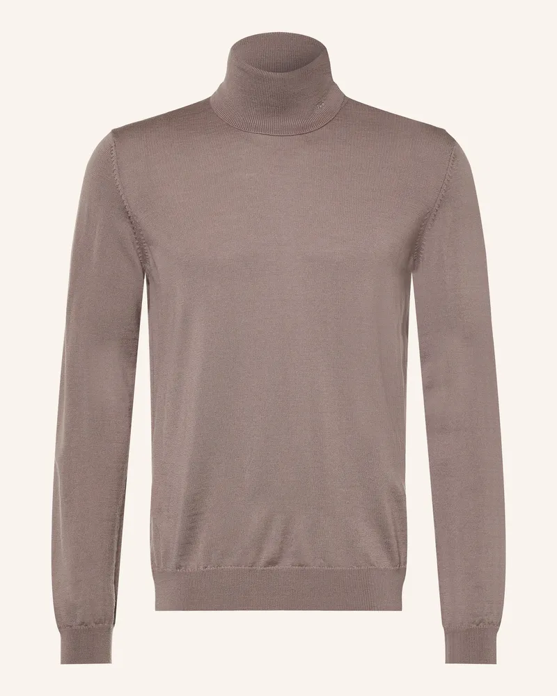 HUGO BOSS Rollkragenpullover San Thomas beige Braun