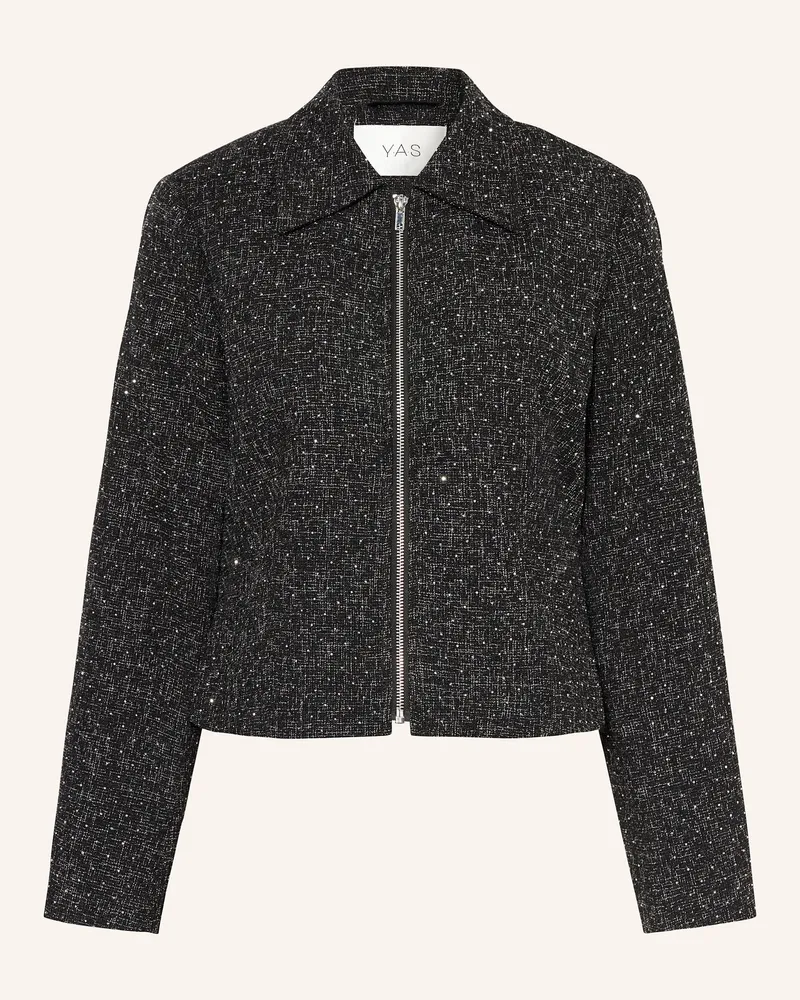 Y.A.S Jacke mit Schmucksteinen Schwarz