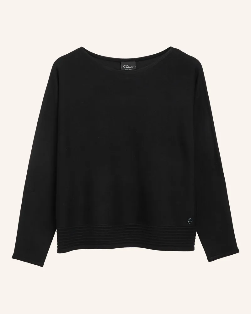 S.Oliver Pullover schwarz Schwarz