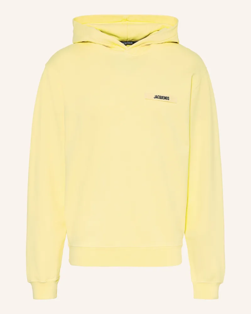 Jacquemus Hoodie Le Hoodie Gros Grain gelb Hellgelb