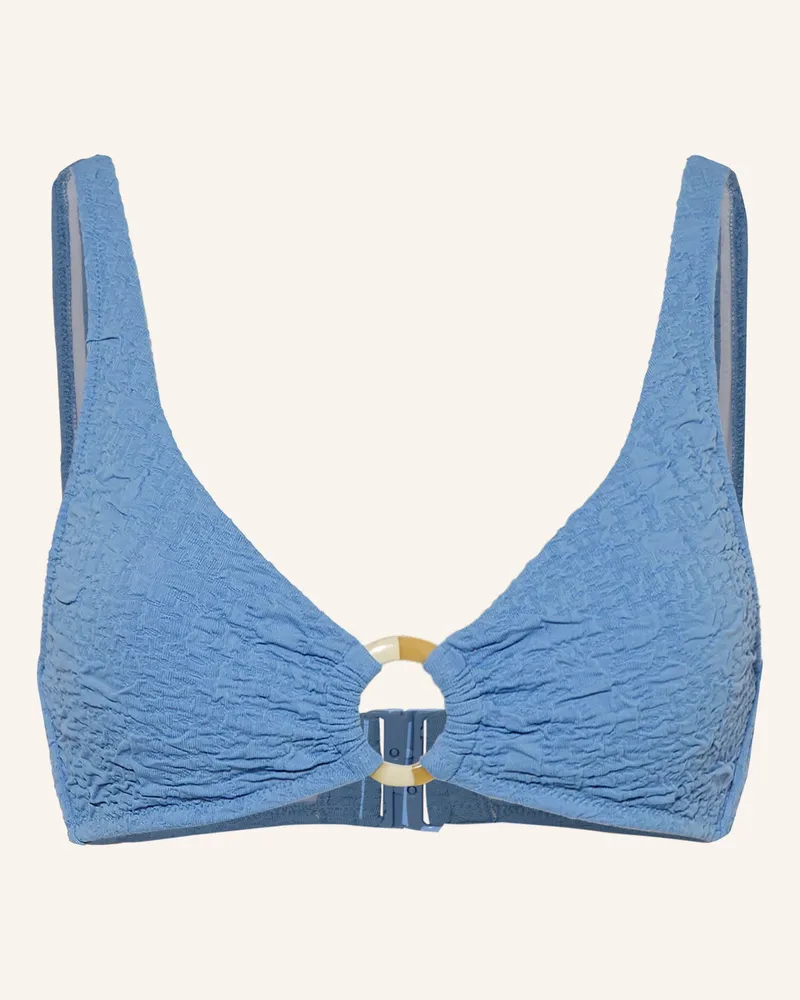 watercult Bralette-Bikini-Top Tidal Texture blau Hellblau