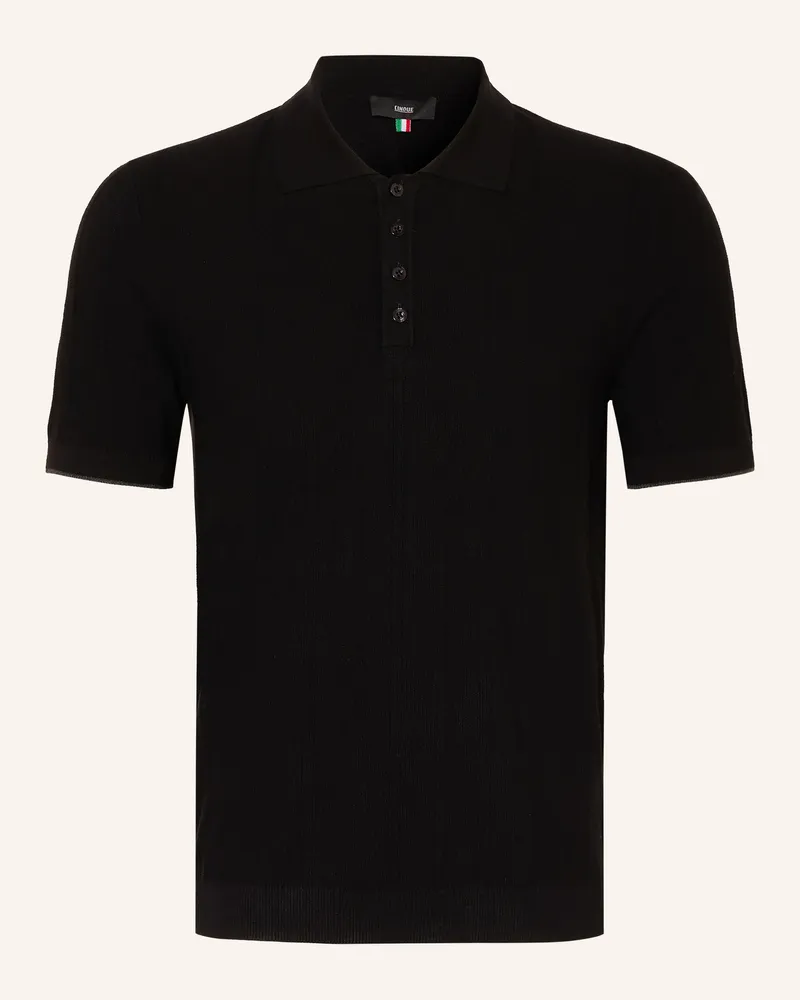 cinque Strick-Poloshirt CIGIO Schwarz