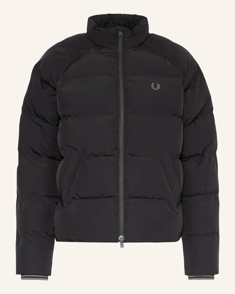 Fred Perry Steppjacke schwarz Schwarz