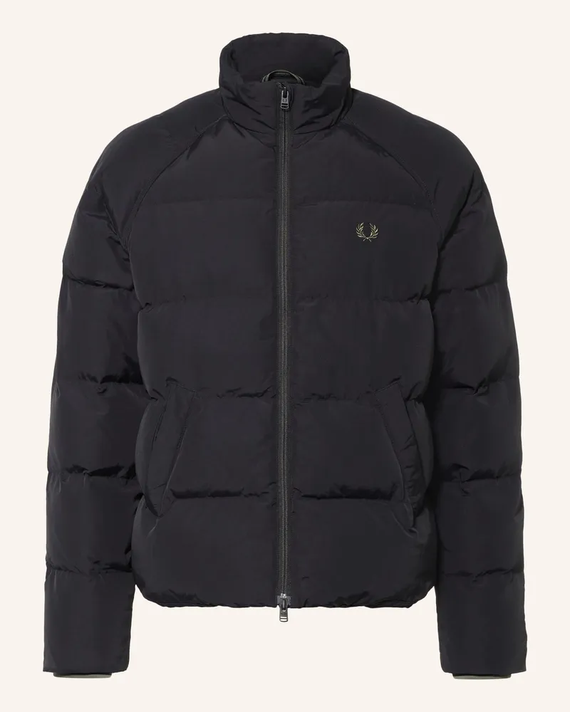 Fred Perry Steppjacke schwarz Schwarz