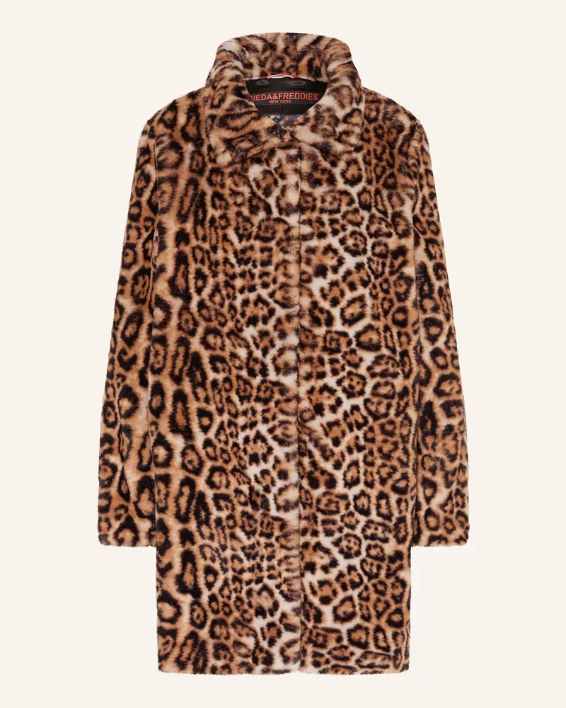 Frieda & Freddies Kunstfell-Mantel EVE-MARY Hellbraun