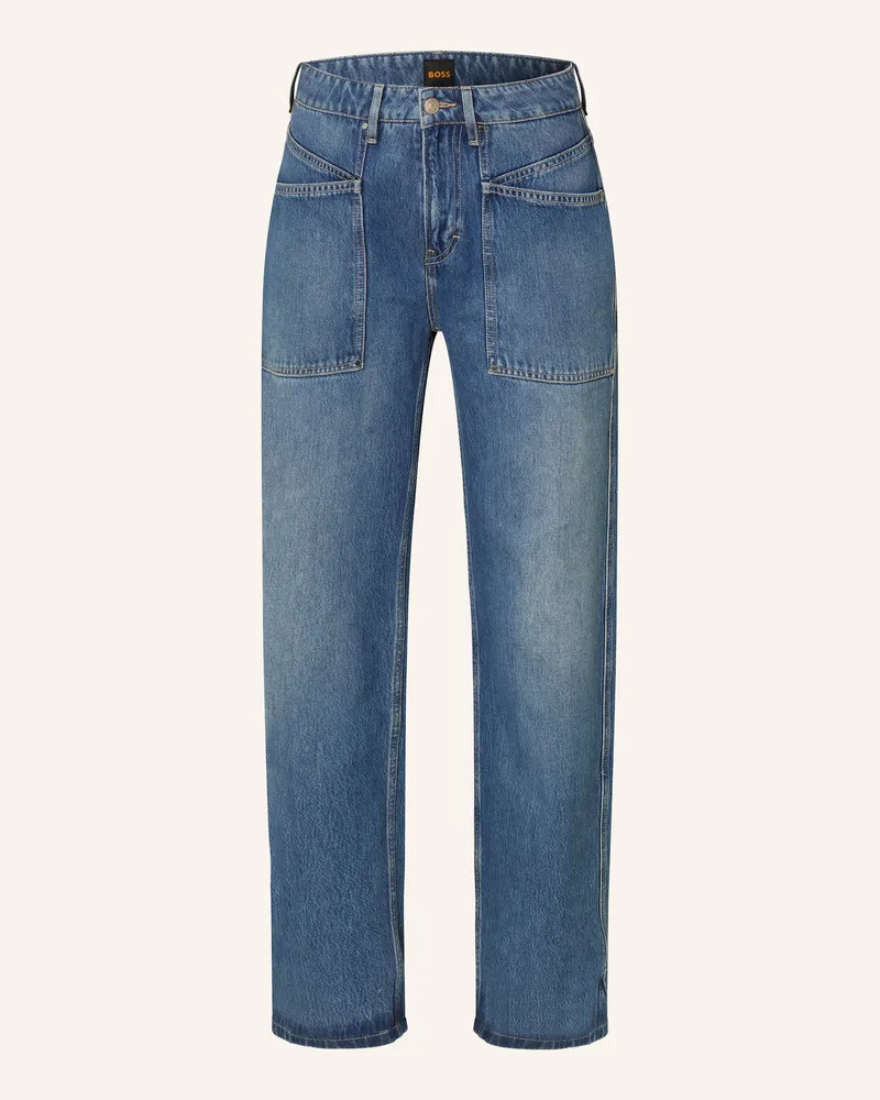 HUGO BOSS Straight Jeans Soft blau 410