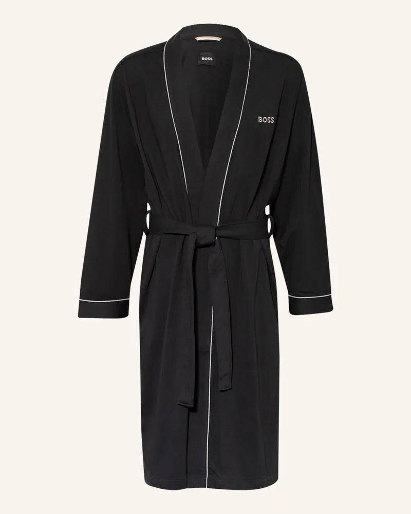 HUGO BOSS Herren-Bademantel Schwarz