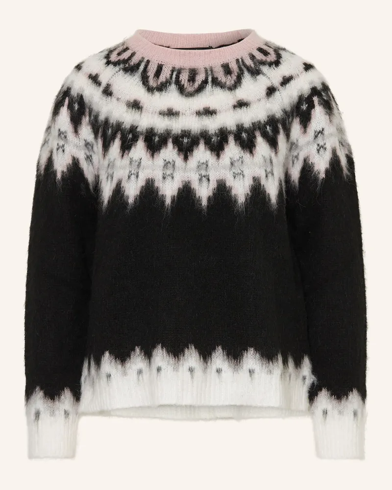 Oui  Pullover Schwarz
