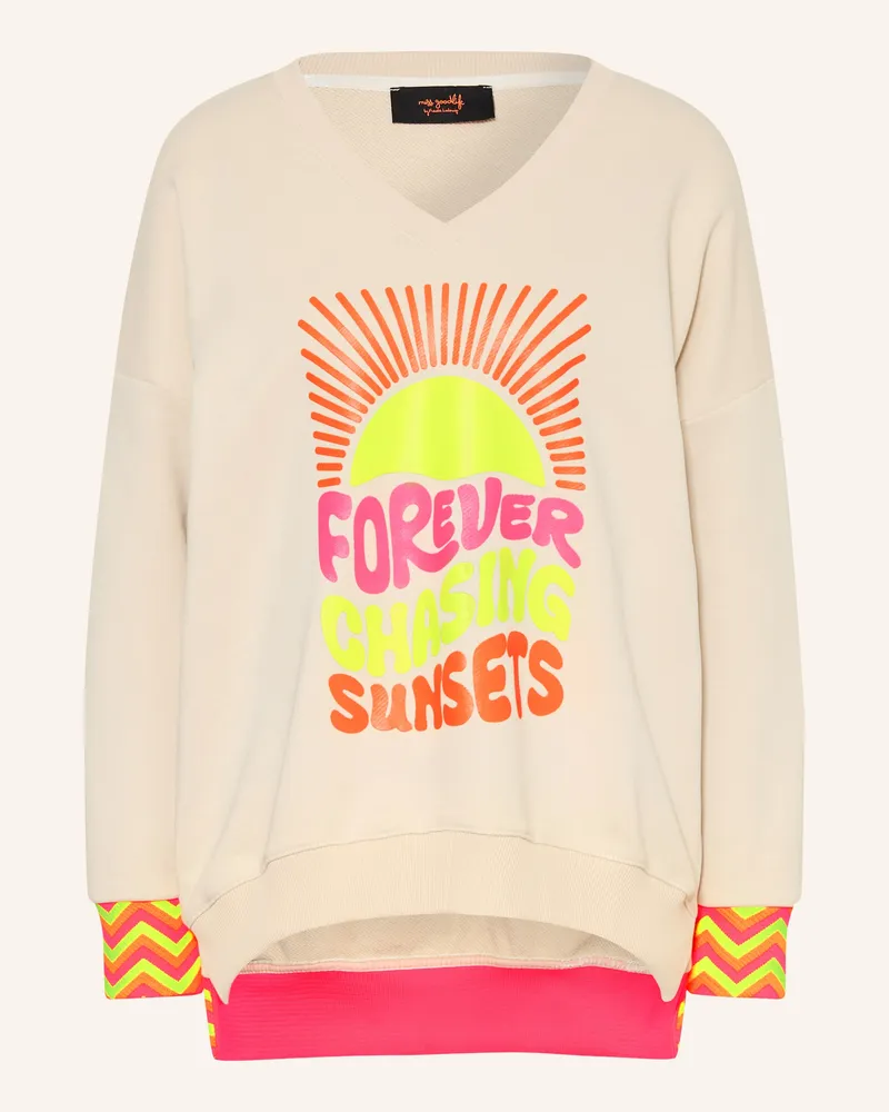 Miss Goodlife Sweatshirt beige Hellbraun