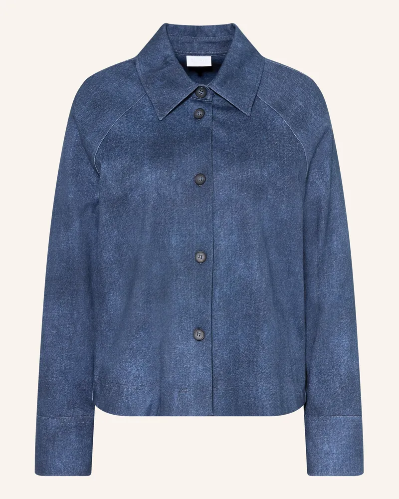 DESOTO Kastenjacke Sina In Jeansoptik blau Dunkelblau