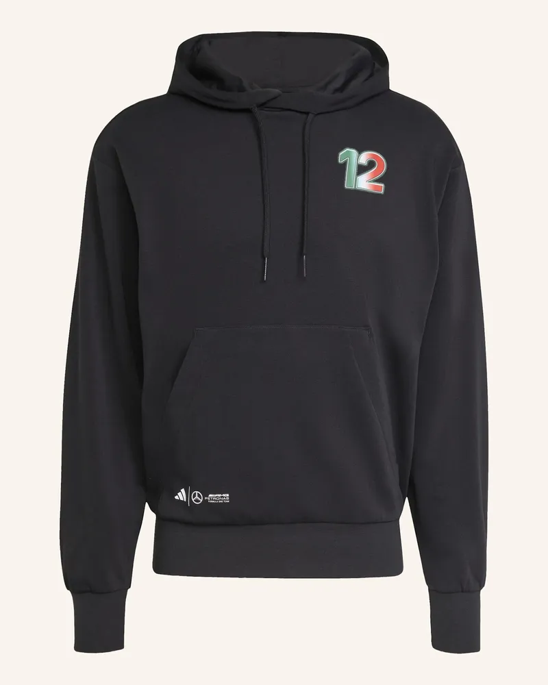 adidas MERCEDES - AMG PETRONAS FORMULA ONE TEAM KIMI ANTONELLI GRAPHIC HOODIE Schwarz