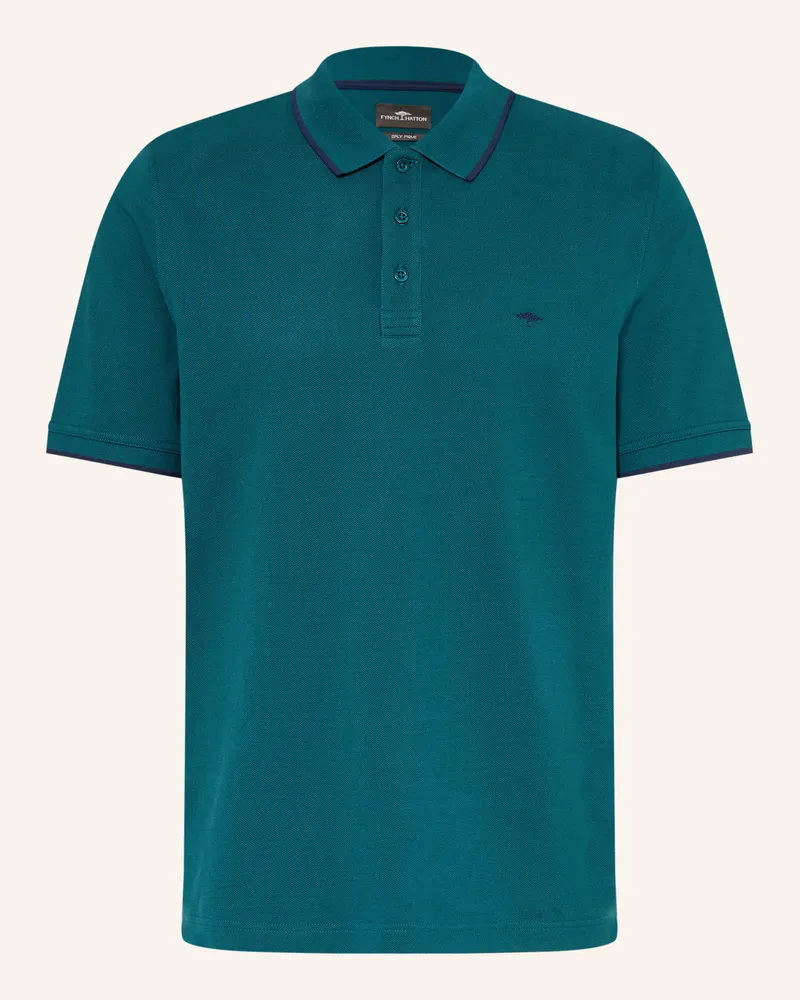 Fynch-Hatton Picqué-Poloshirt Regular Fit gruen Petrol