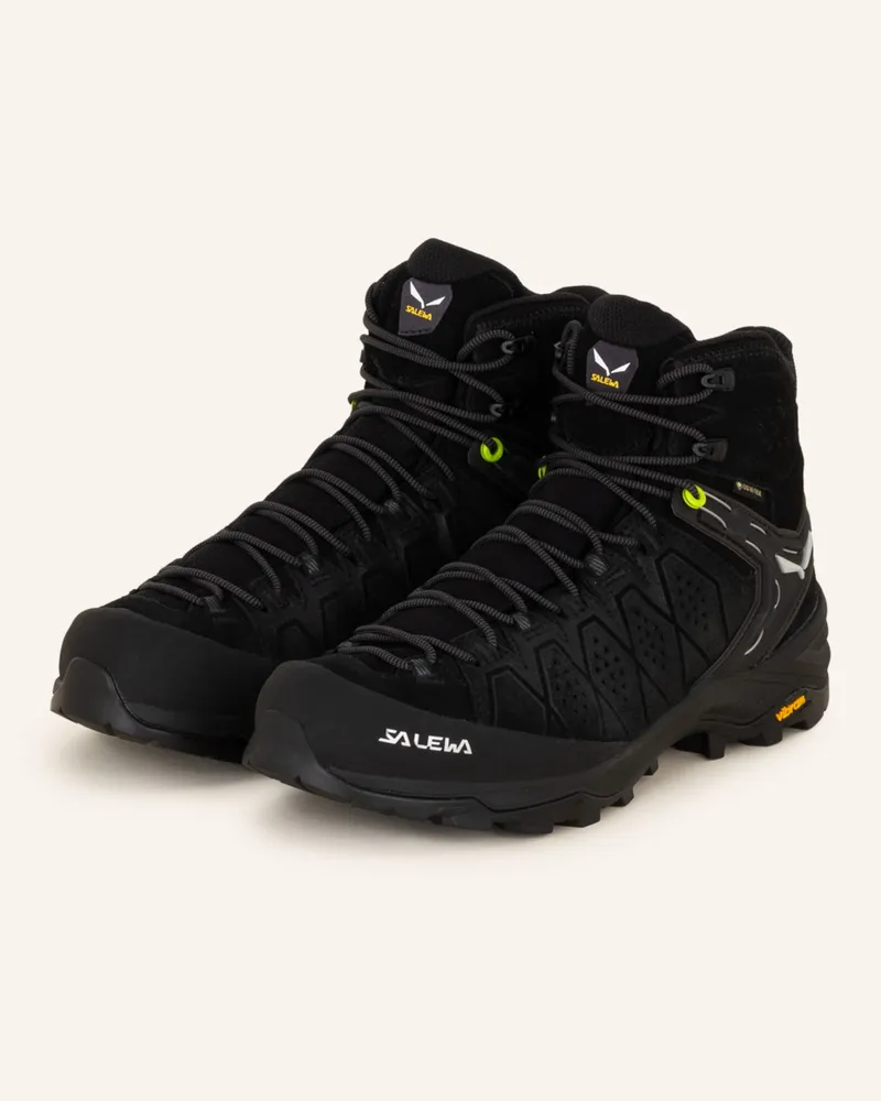 Salewa Wanderschuhe Alp Trainer 2 Mid Gtx schwarz Schwarz