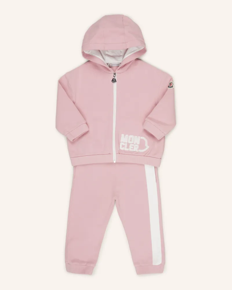 Moncler Set: Sweatjacke und Sweatpants Rosa