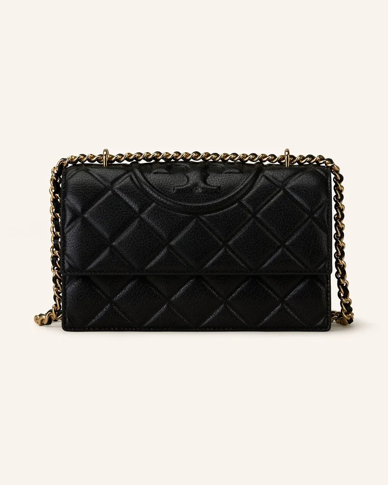 Tory Burch Schultertasche FLEMING Schwarz