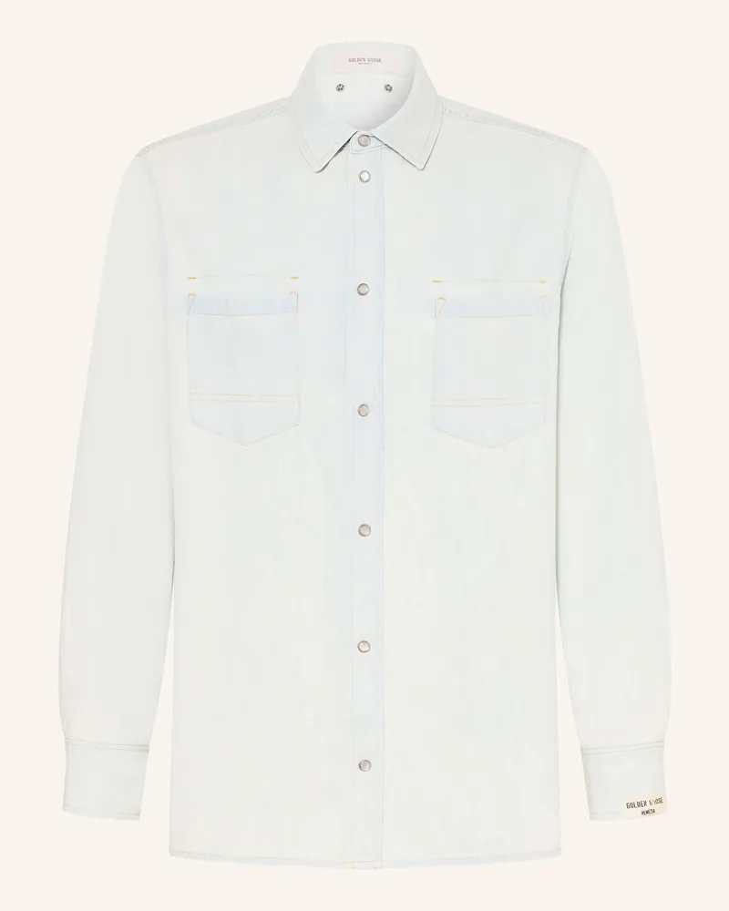 Golden Goose Jeanshemd Journey Oversized Fit blau Hellblau