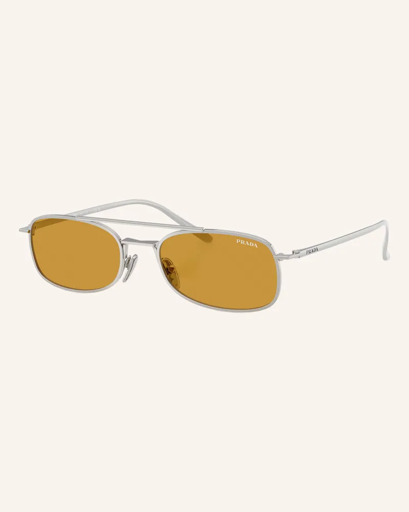 Prada Sonnenbrille Pr d59s silber Silber