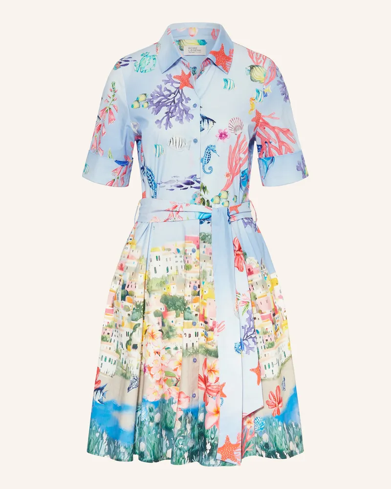 Vera Mont Hemdblusenkleid blau Hellblau