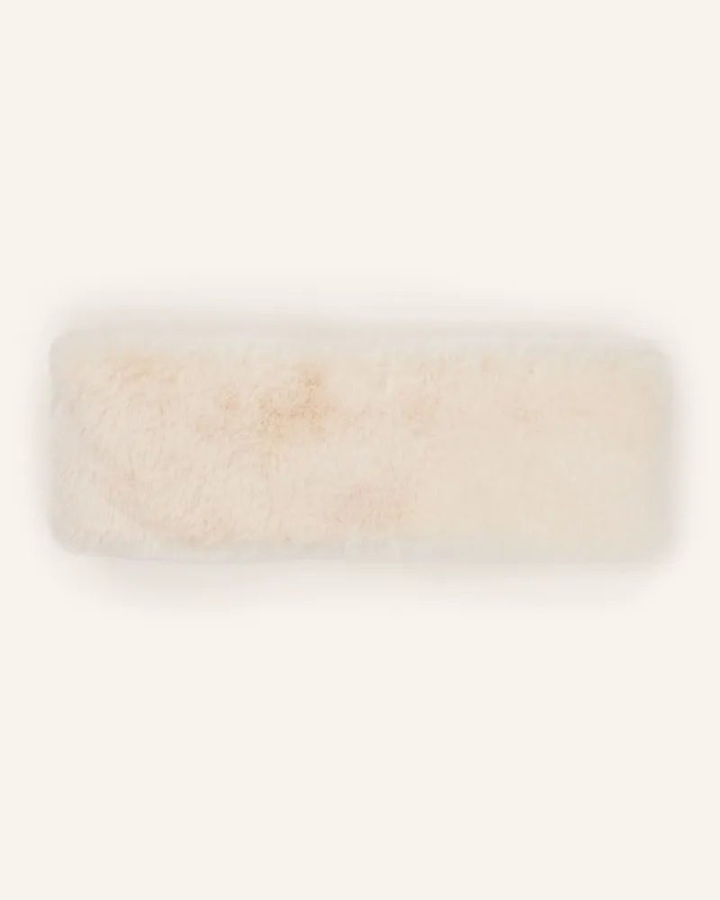 Darling Harbour Stirnband Aus Kunstfell weiss Offwhite