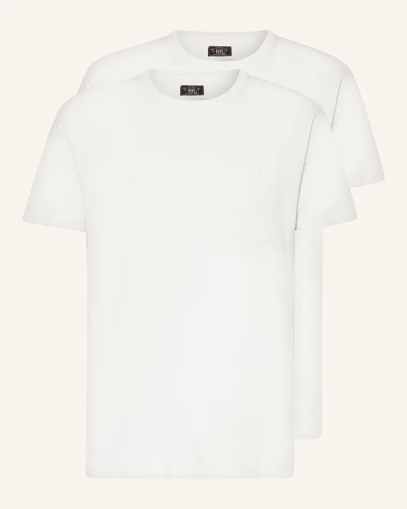 RRL 2er-Pack T-Shirts Ecru