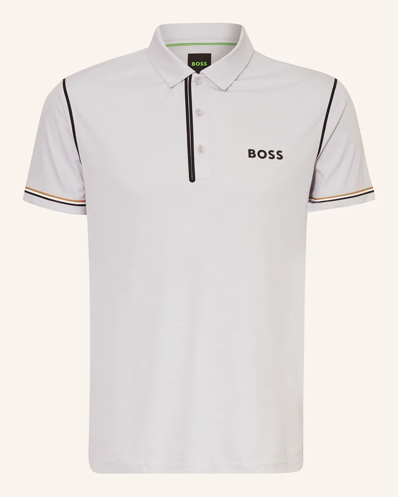 HUGO BOSS Funktions-Poloshirt PADDYTECH GOC Hellgrau