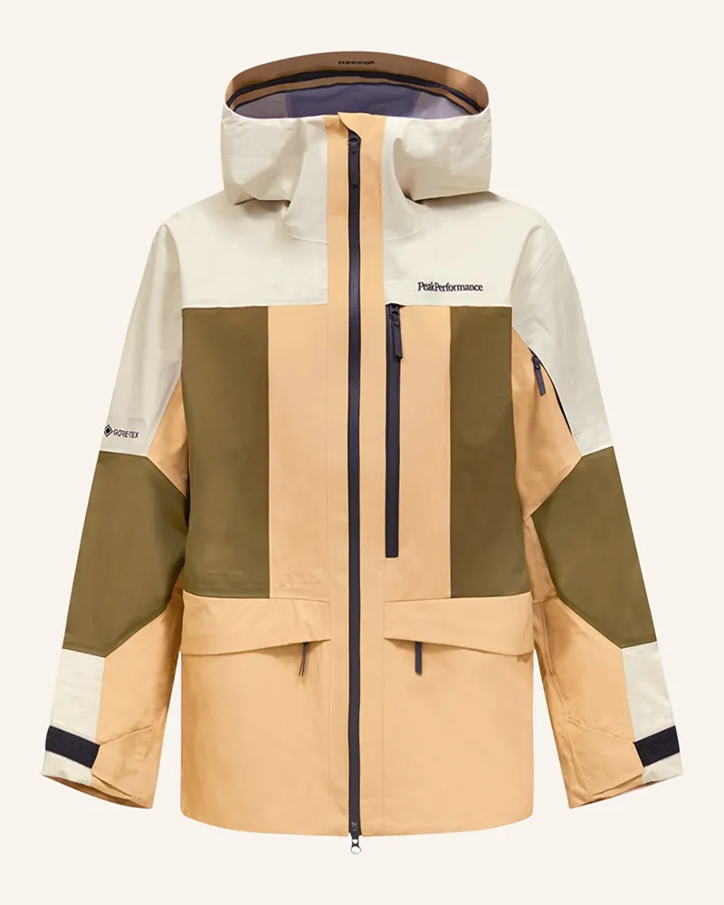 Peak Performance Hardshell-Skijacke Gravity Gore-Tex beige Camel