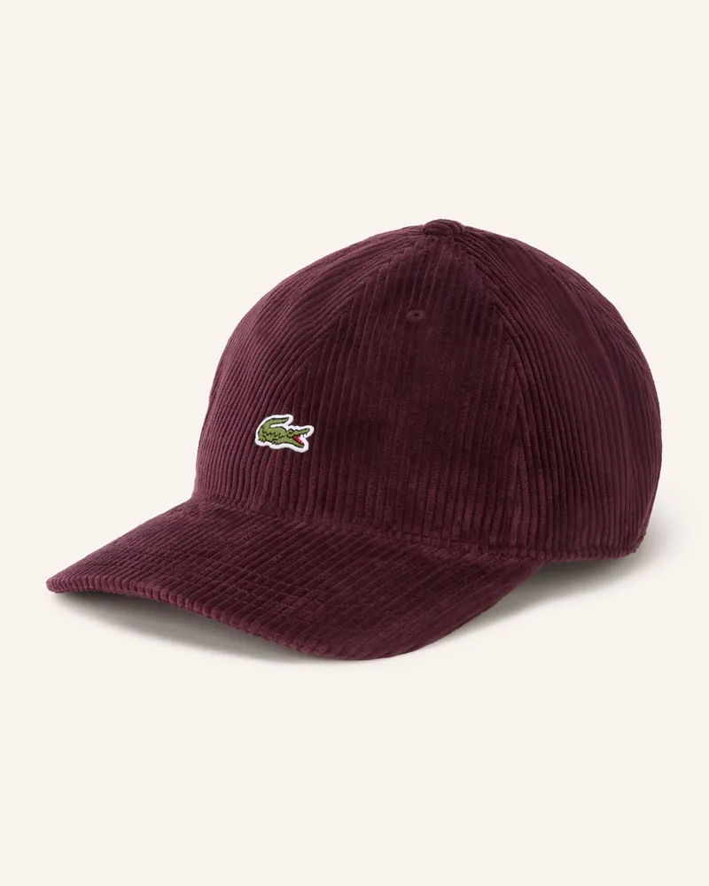 Lacoste Cord-Cap rot Dunkelrot